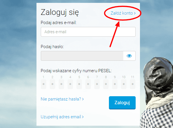 Jak sprawdzić się w BIK - krok 2 - załóż konto