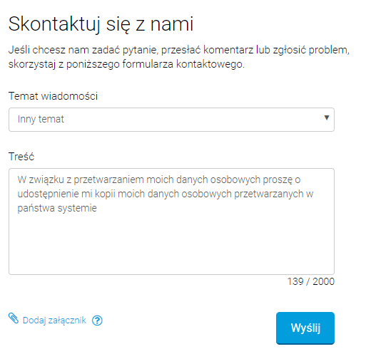 Jak sprawdzić się w BIK - krok 6 - treść wiadomości