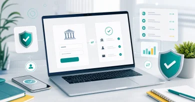 Ilustracja bezpiecznej weryfikacji konta bankowego przez Kontomatik