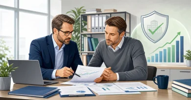 Ilustracja przedstawiająca postępowanie sanacyjne jako plan naprawczy dla zadłużonej firmy