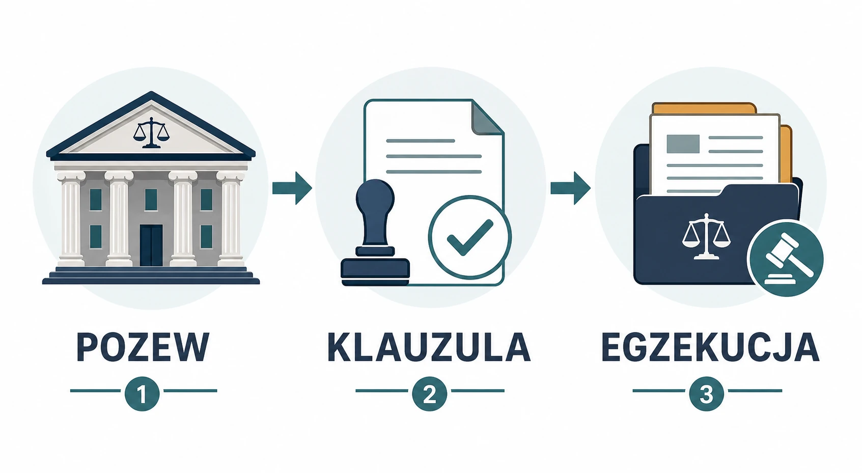 Ikonografika: pozew, klauzula wykonalności i egzekucja