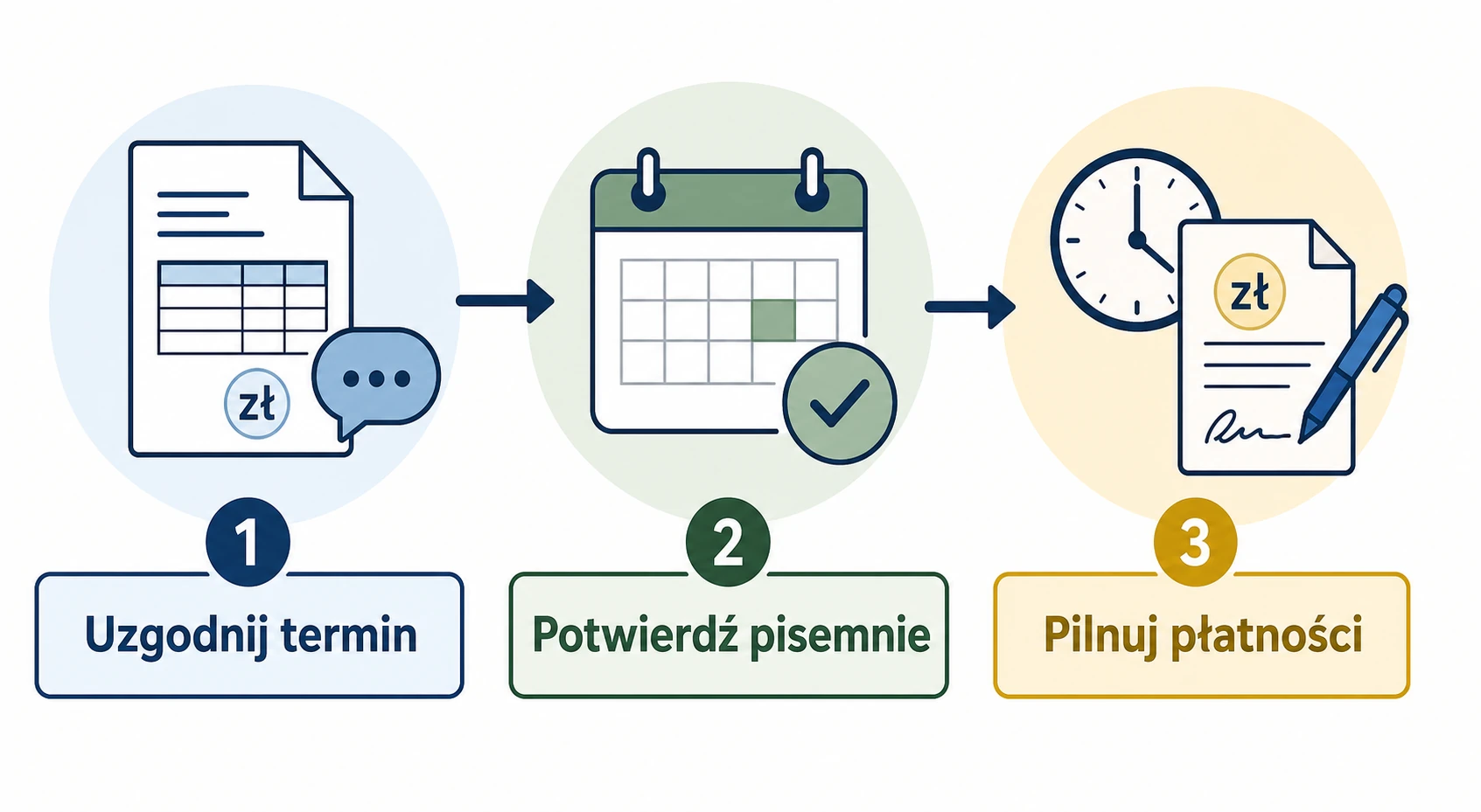 Ikonografika: uzgodnij termin, potwierdź pisemnie, pilnuj płatności