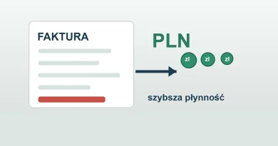 Ilustracja przedstawiająca wykup wierzytelności i poprawę płynności finansowej firmy